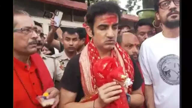 Watch: Gambhir seeks blessings at Kamakhya temple ahead of Eng tour