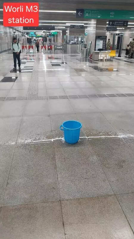 Water seeps into newly launched Worli metro stn