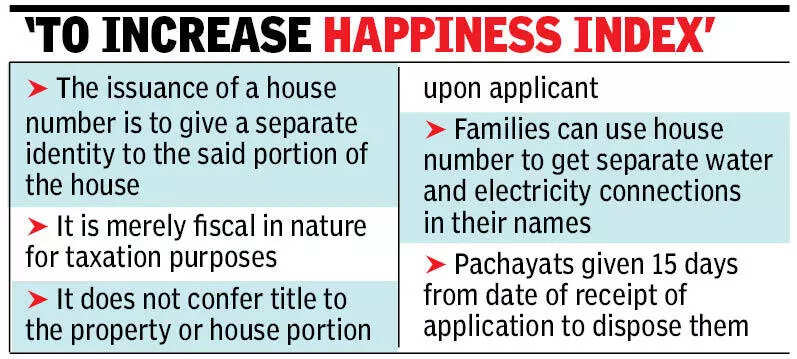 Goa govt simplifies process for bifurcation of house nos.