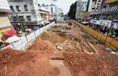 GCC constructs exit ramp on T Nagar flyover