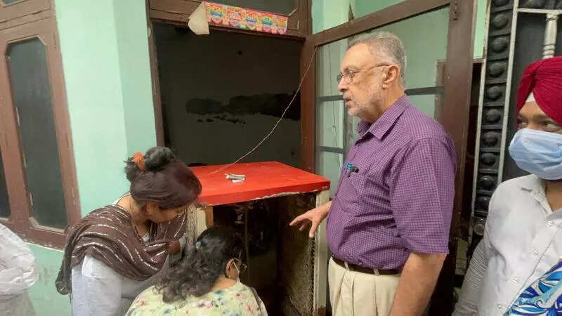 Health min inspects every home in New Kailash Nagar