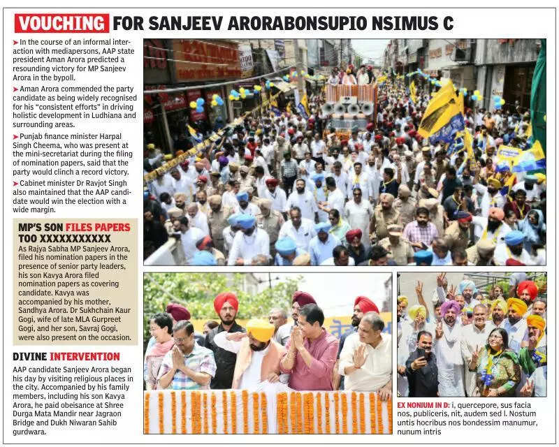 AAP leaders come together in show of strength