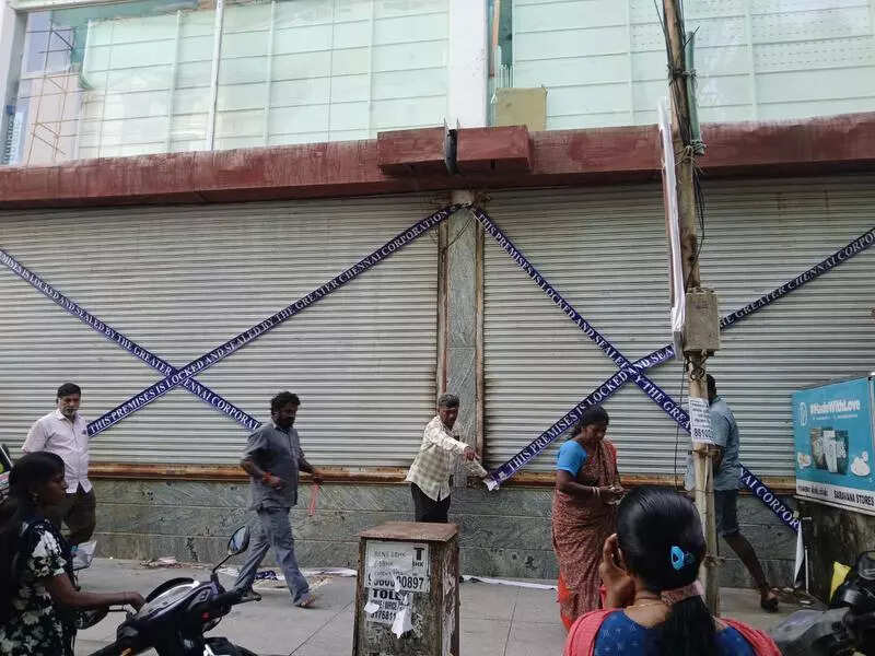 Commercial building sealed over structural violations in K K Nagar