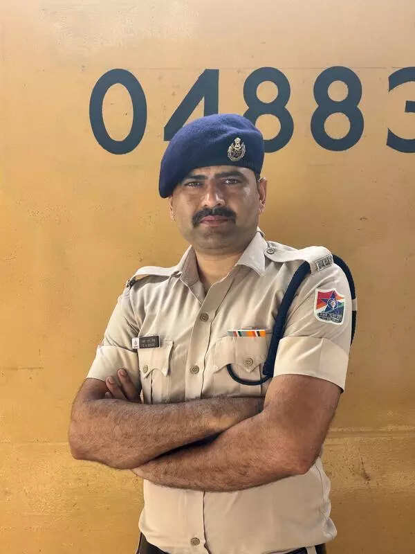 RPF constable saves man from coming under train