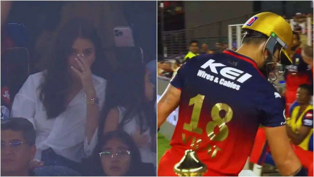 Anushka’s heartbroken reaction to Virat’s dismissal goes viral