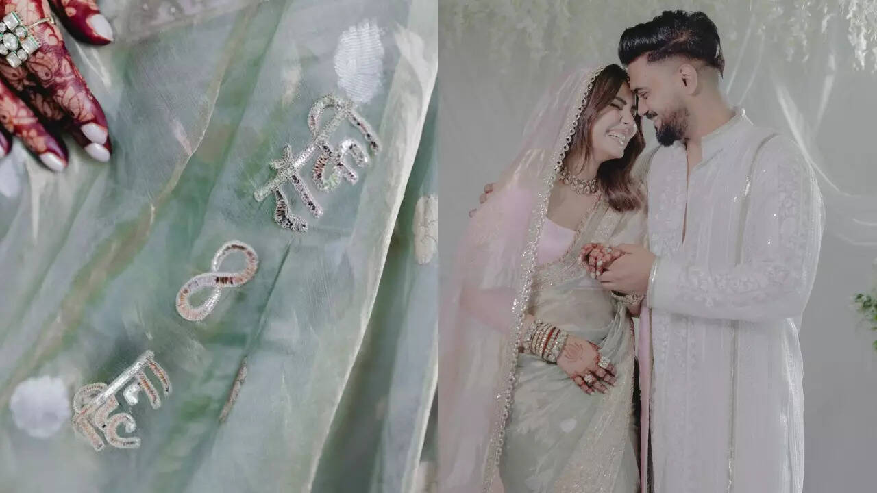 Hina Khan’s wedding saree features this special detail