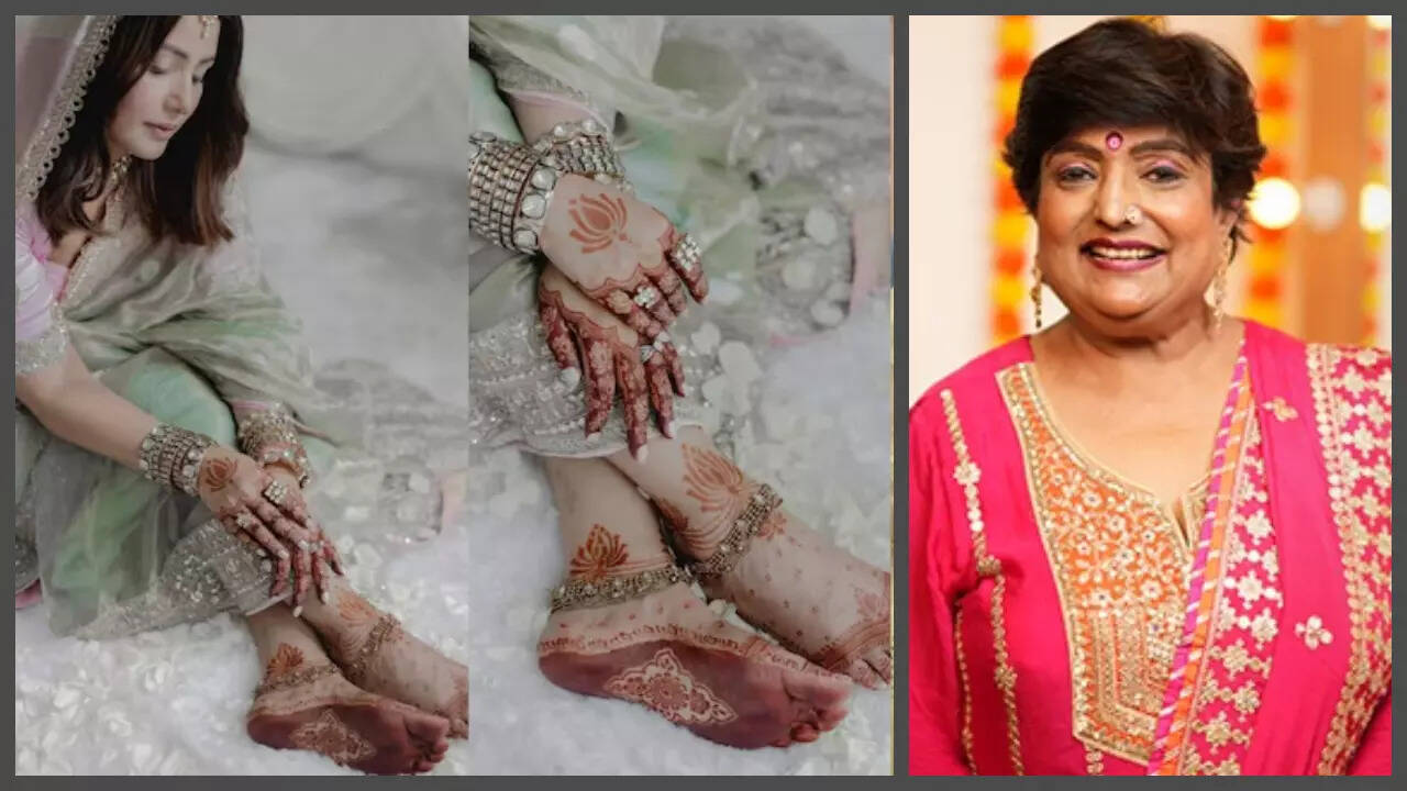 Hina Khan thanks Veena Nagda for her bridal Mehendi