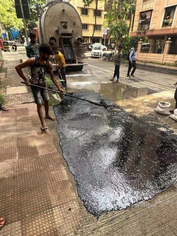 Quick fix on newly concretised Dahisar road triggers outrage