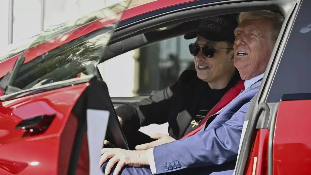 Trump likely to dump his red Tesla after 'break up' with Elon Musk. It was not a gift