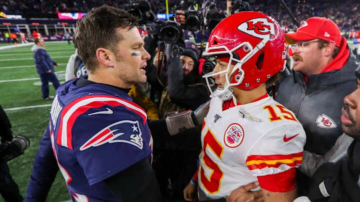 Patrick Mahomes and Tom Brady