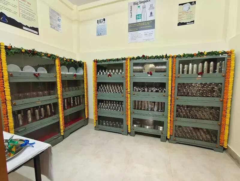 2k utensils in IIEST plate bank to reduce plastic use, waste on campus