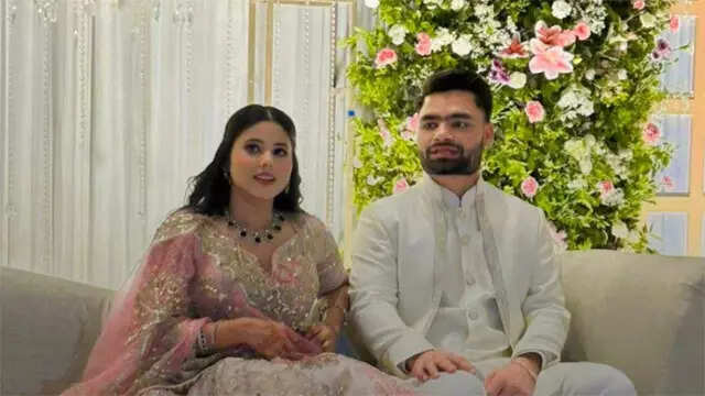 Cricket Meets Politics: Rinku Singh & Priya Saroj exchange rings in Lucknow