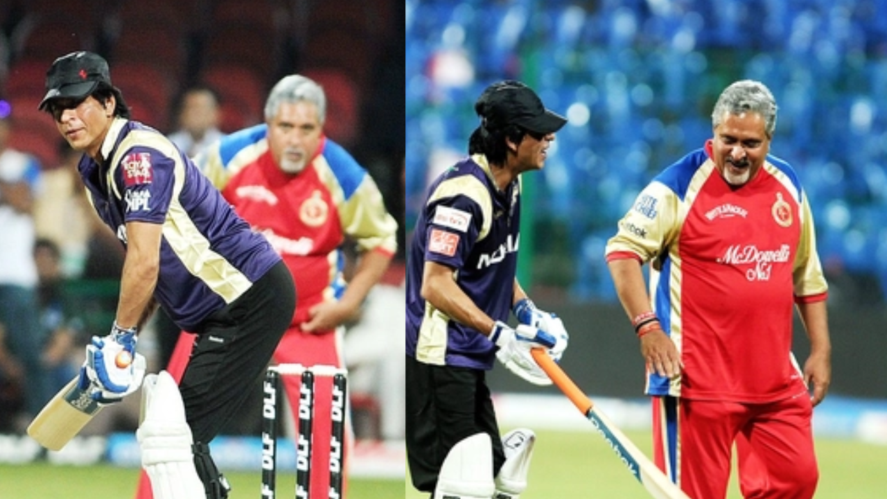 When SRK played cricket with Vijay Mallya - PICS