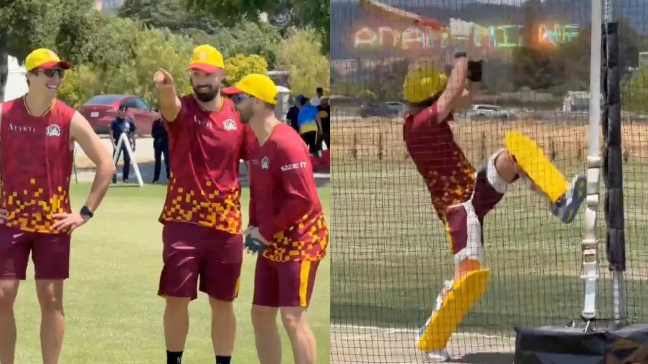 WATCH: Adam Milne replicates SKY's shot in nets for Texas Super Kings