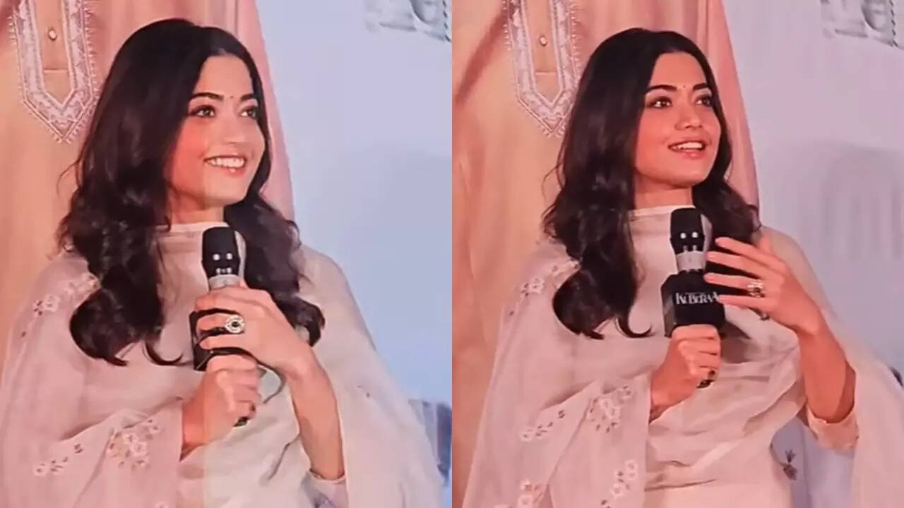 Rashmika handles crowd urging her to speak in Tamil