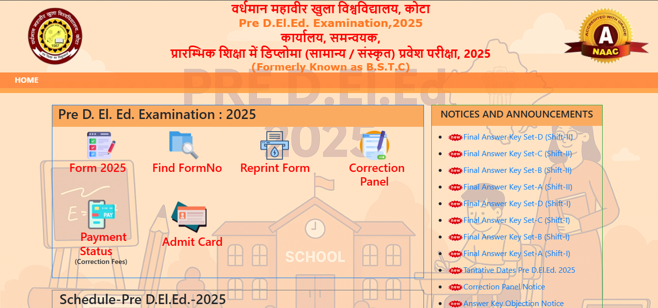 BSTC Pre DElEd 2025 final answer key released: Direct link to download here
