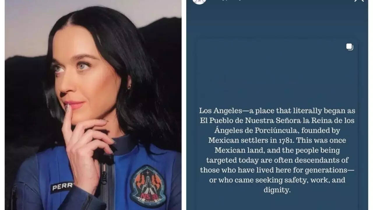Katy Perry says Los Angeles belongs to Mexico; X users ask her to shut up, remind her she's an 'astronaut', not a historian