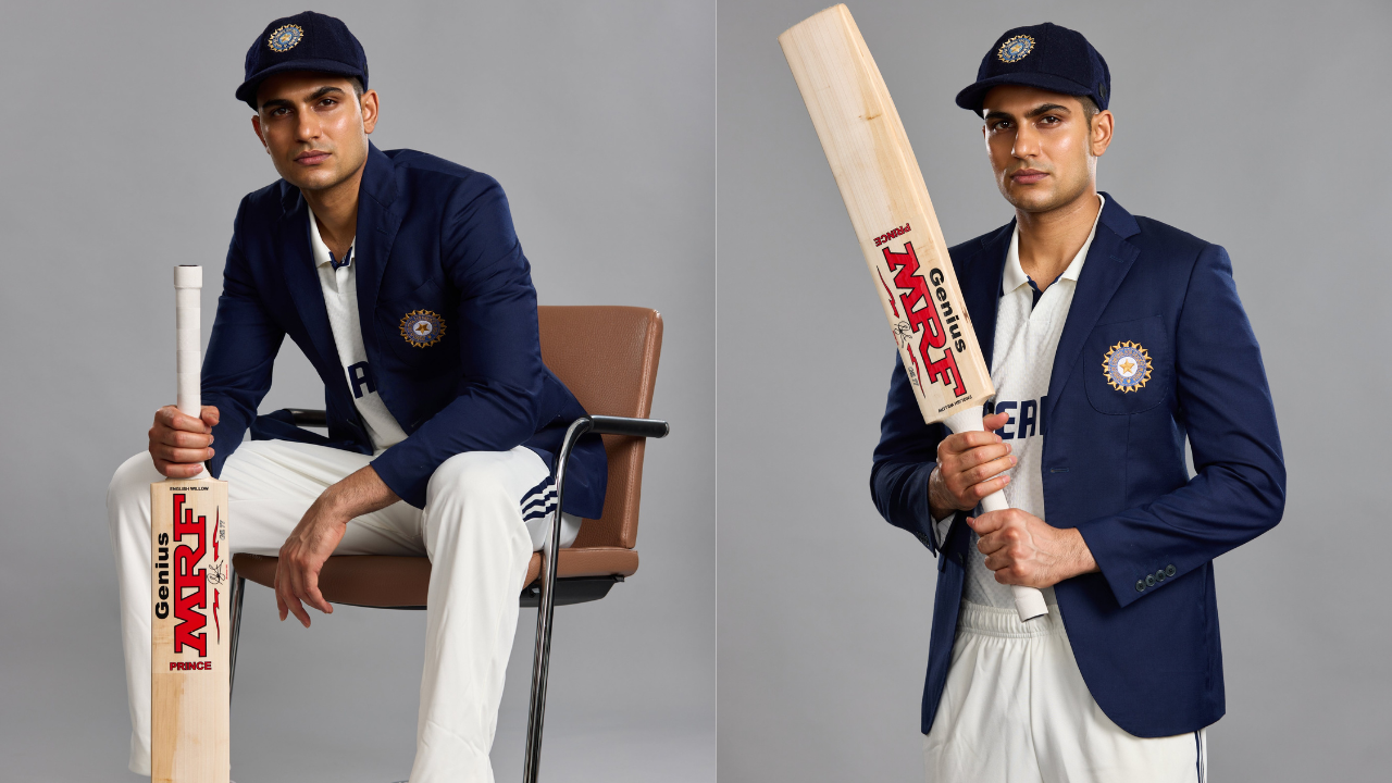 Shubman Gill showcases unique sticker on MRF bat ahead of first Test as captain