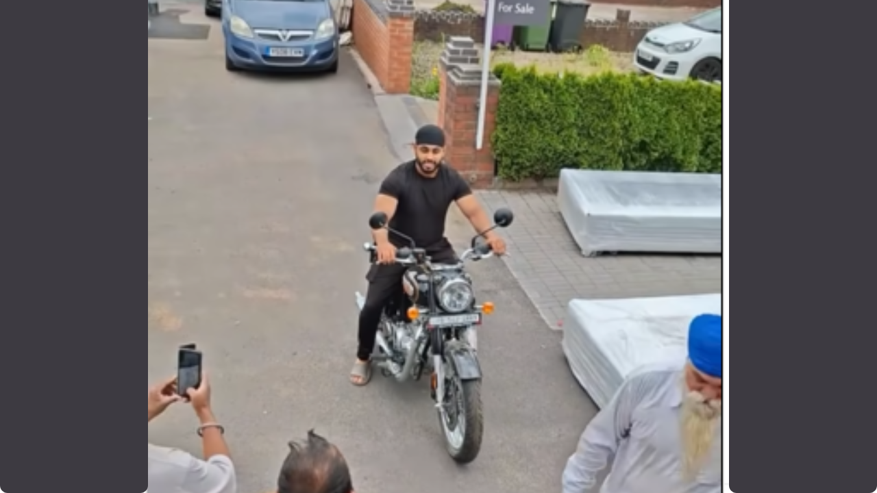 Royal Enfield in the land of royalty: Family from Punjab spends 4.5 lakh to ship furniture in England - Watch video
