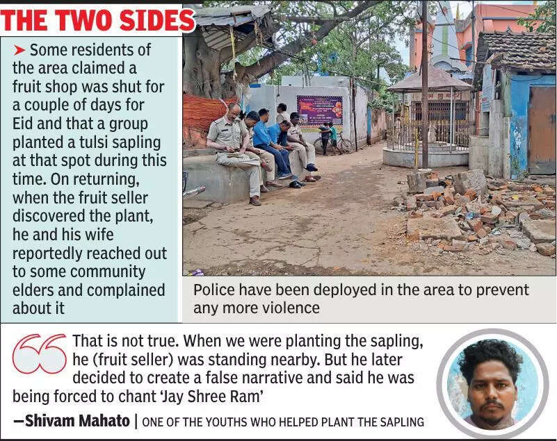 At ground zero, public glare on 16-sq-ft stall that sparked clash