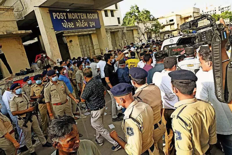 Rush of mangled, charred dead bodies in Ahmedabad plane crash bring back 2008 serial blast horrors