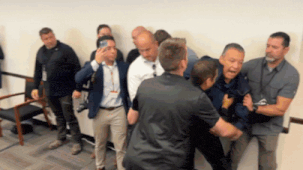 Watch: Senator Alex Padilla forcibly removed, handcuffed at Kristi Noem’s news conference; Democrats call it 'shameful abuse of power'