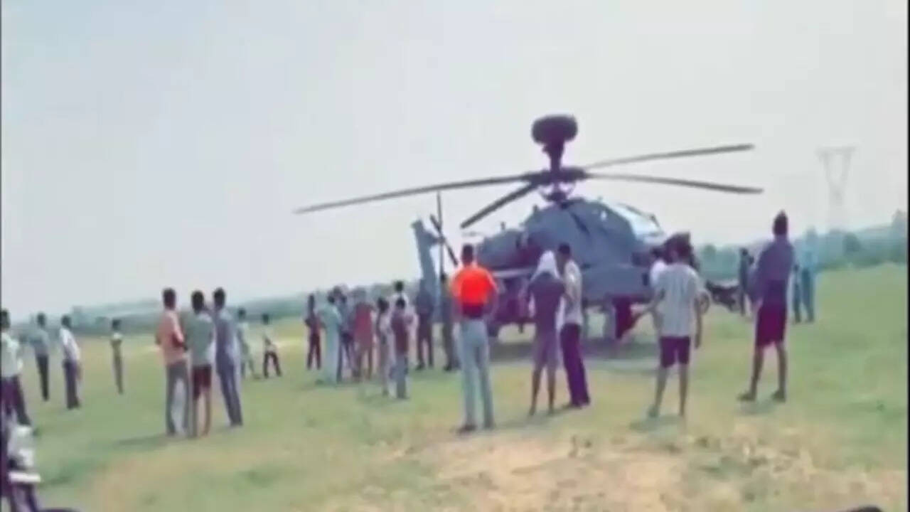 Pathankot: IAF chopper makes emergency landing in Nangalpur area