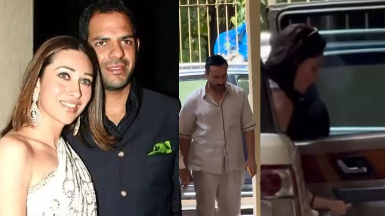Saif, Kareena spotted at Karisma's house after Sunjay's demise