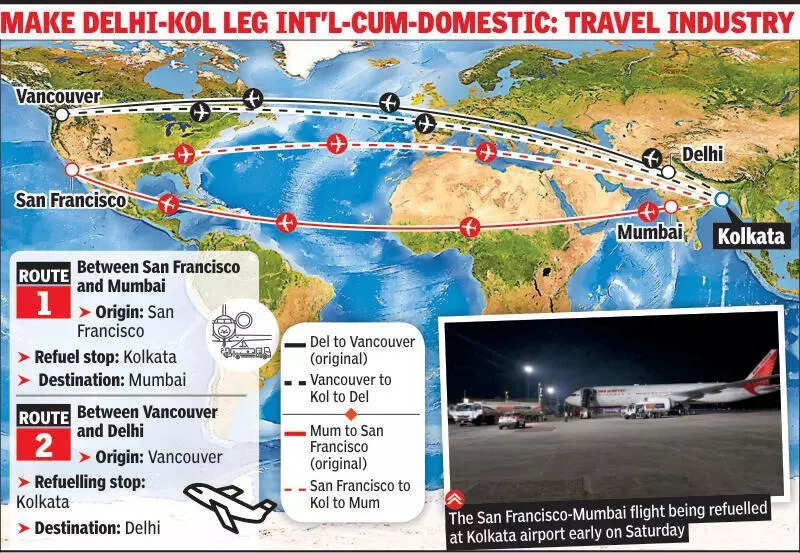 Indo-Pak tension impact: 2 flights from North America make re-fuelling pitstops at Kol airport