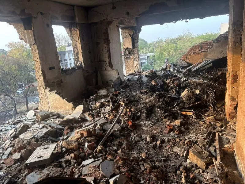 Hostel wrecked, hosp duty saves doc from Bengal