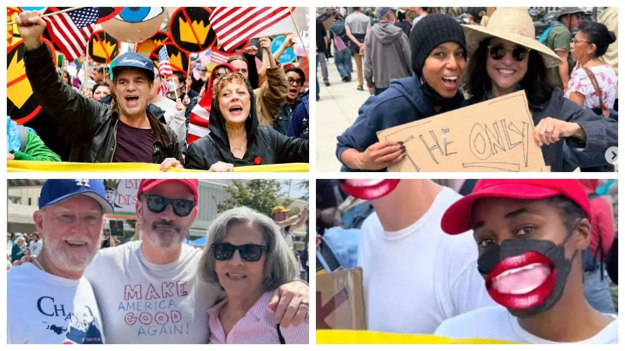 No Kings: Hollywood celebs protest against Trump
