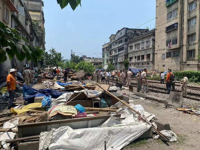 NFR razes 29 structures built on railway land between Kamakhya & Guwahati stations