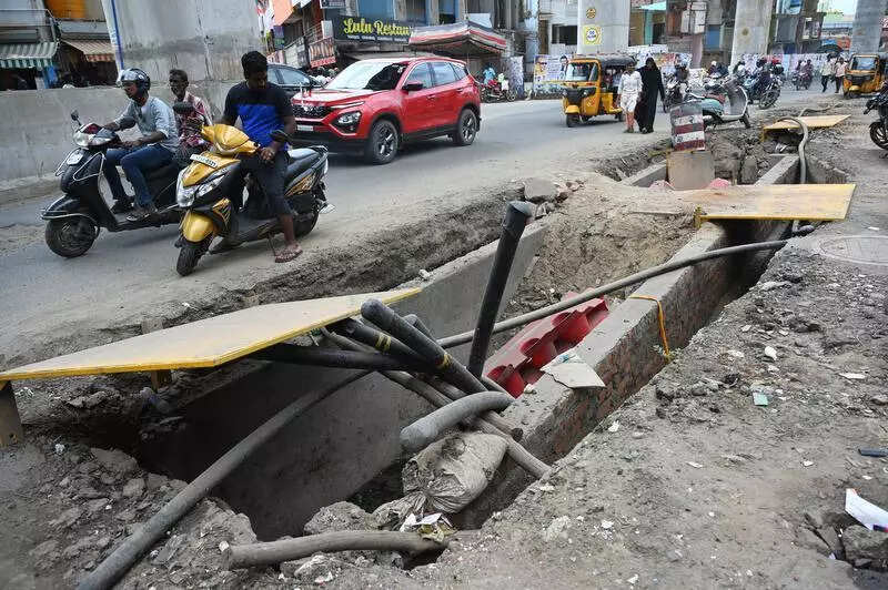 Trenches left open for Tantransco cable work pose grave risk in Porur