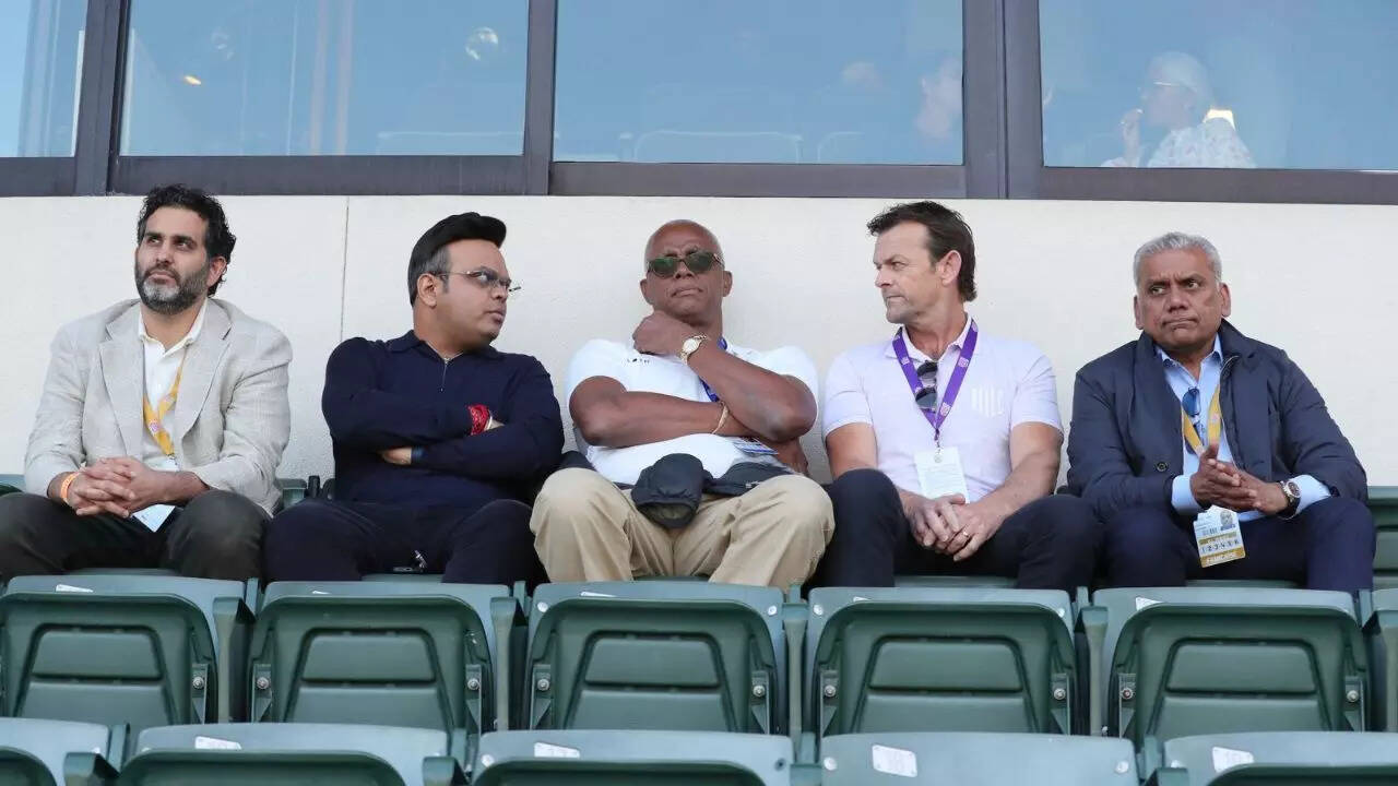 PHOTOS: ICC chief Jay Shah attends MLC double-header at Oakland Coliseum