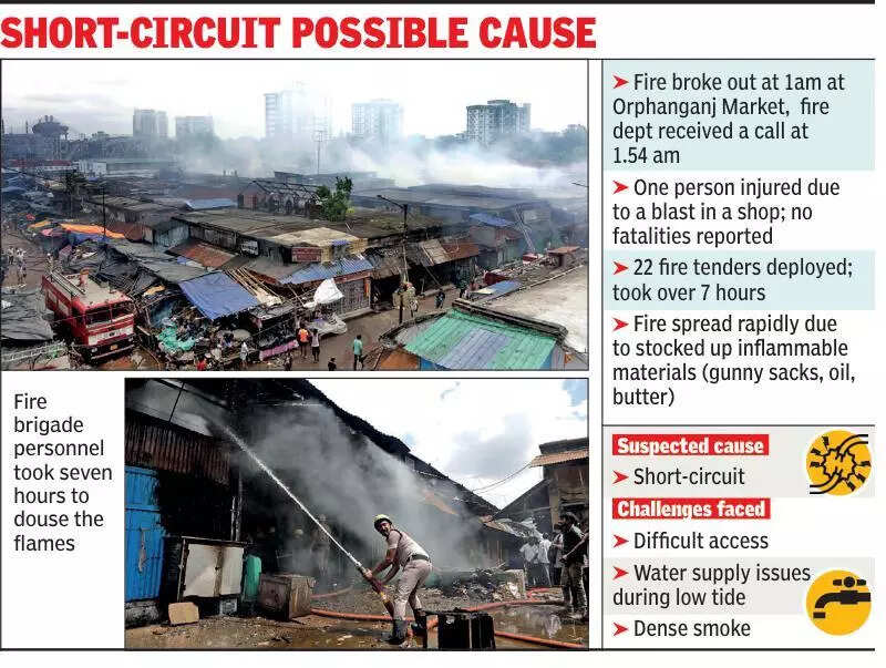 Post-midnight blaze guts 700 shops in Kidderpore market