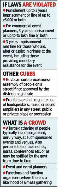 Crowd management bill could impact political rallies, religious gatherings
