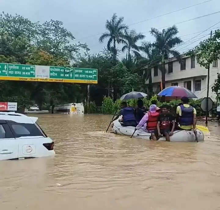 Faulty drainage system crumbles under heavy showers in Jamshedpur