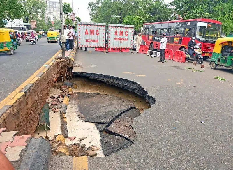 Waterlogged and helpless: 105 spots in Ahmedabad flooded