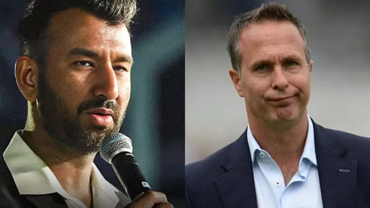 Pujara mocks Vaughan's 4-0 prediction on Live TV