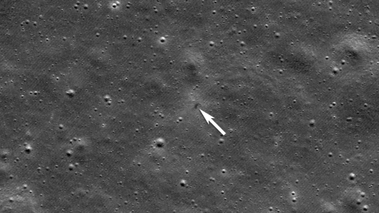 Nasa spacecraft around moon photographs crash site of Japanese company's lunar lander