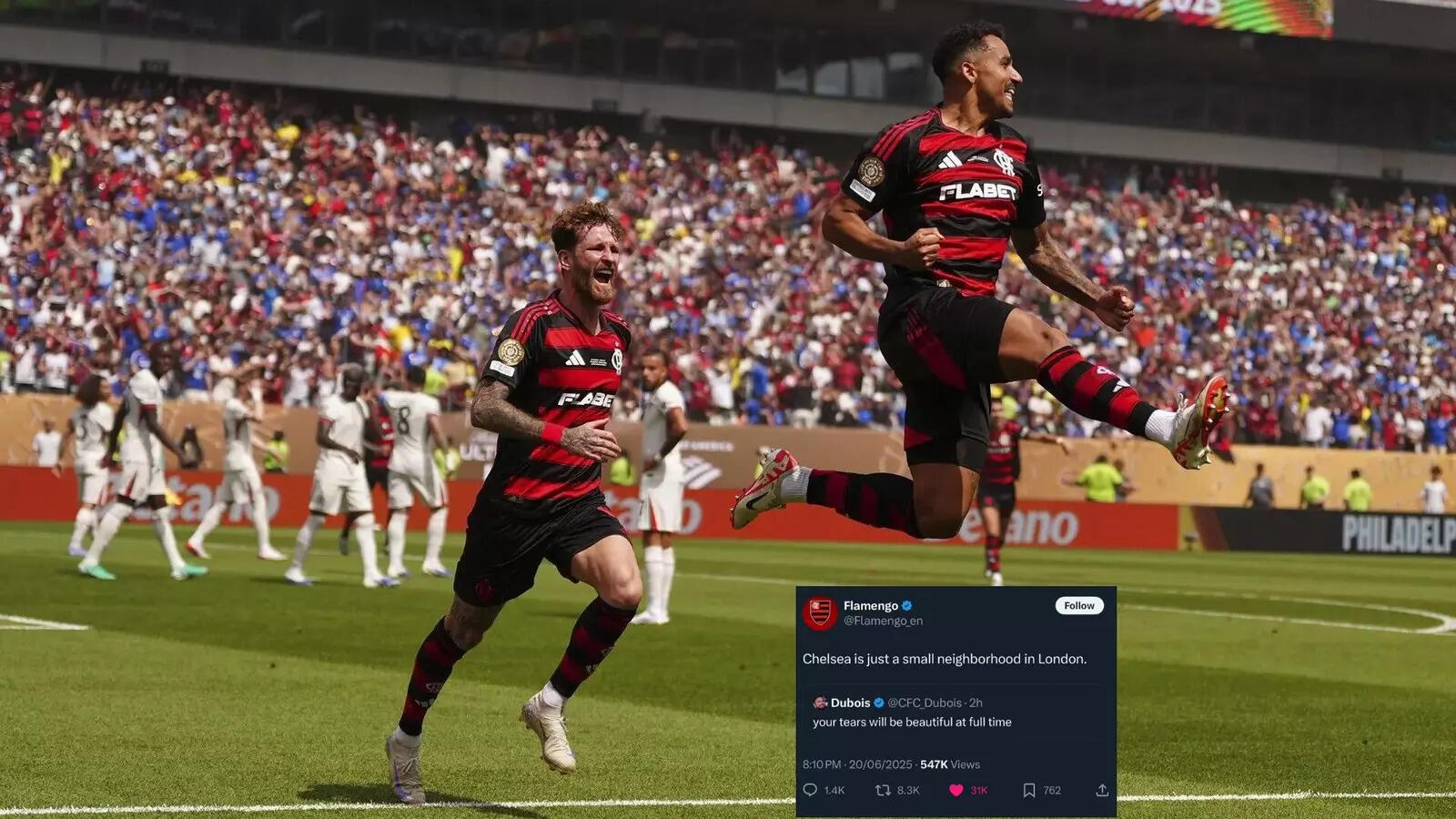 'Just a small neighbourhood in London': Flamengo brutally troll Chelsea