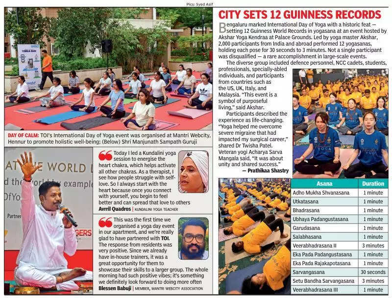 Yoga day celebration brings families together for wellness & fun in Bengaluru
