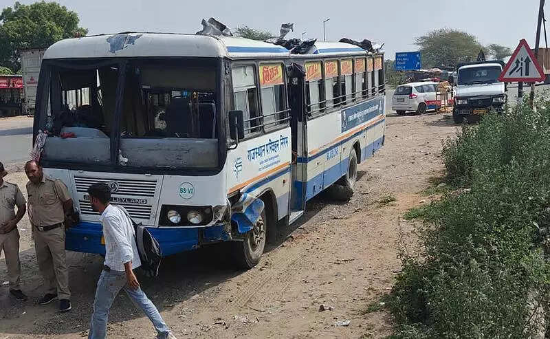 Delhi cop dies as roadways bus crashes into car, overturns on NH-8