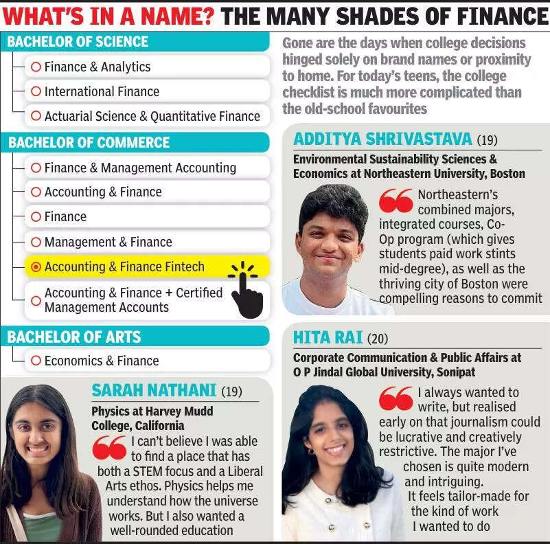 Choices, choices: Now, it’s all about course specialisations