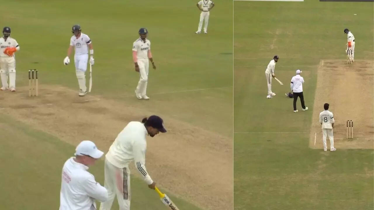 IND vs ENG: KL Rahul picks up Joe Root's bat, umpire intervenes