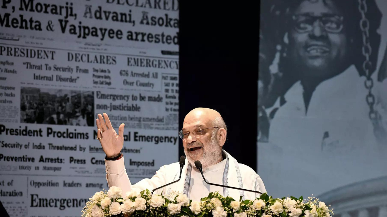 ‘Nation never bows down to dictatorship’: Amit Shah criticises Congress for 1975 Emergency; govt to observe June 25 as ‘Samvidhan Hatya Diwas’ annually