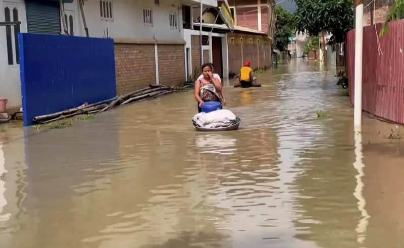 Imphal Valley flooded as heavy rain raises water level of rivers