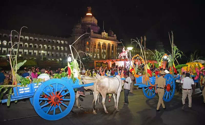 Kempegowda Jayanti: Cart-pulling oxen rekindle Bengaluru’s long-forgotten tradition