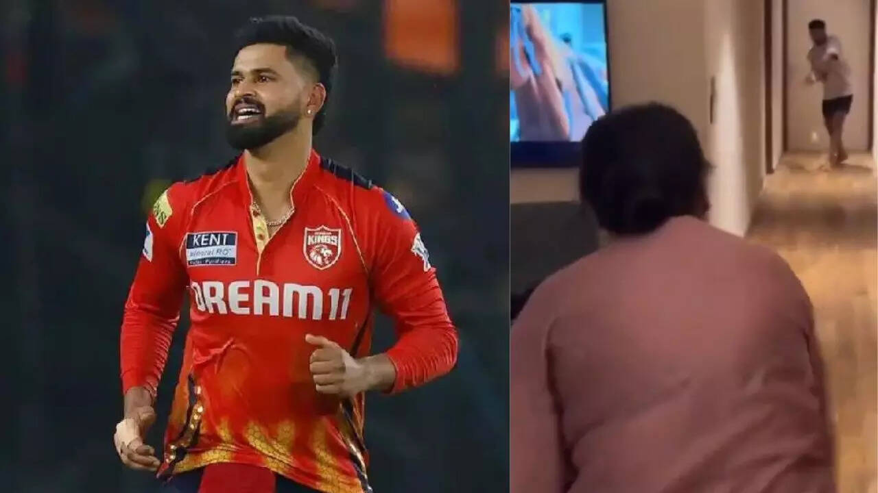 Watch: Shreyas Iyer clean bowled! Mother celebrates after taking sons wicket