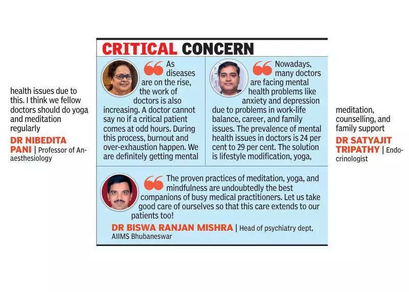 Docs face burnout too, need to take care of mental health
